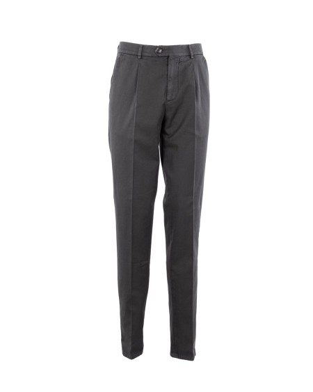 Shop BRUNELLO CUCINELLI  Pantalone: Brunello Cucinelli pantaloni in cotone.
Chiusura a zip con doppio bottone e controbottone.
Passanti per cintura.
Tasche frontali americane con taschino e tasche posteriori a filetto con bottone.
Pences frontali.
Composizione: 100% COTONE.
Made in Italy.. M252UE1450-C101